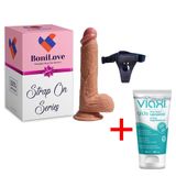 Bonilove Ustalıkla Tasarlanan 21 Cm Realistik Dildo Penis+Jel