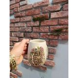 Bonita Bon Luxe El Yapımı 3D Kabartmalı Seramik Kupa | Fantastik Masal Temalı | El Boyaması Özel Tasarım Kahve & Çay Kupası | Koleksiyonluk Handmade Mug - Mavi 2