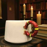Bonita Bon Luxe "Mühürlü" 3D Kabartmalı 2026 Charm Hediyeli El Yapımı Harry Potter Seramik Hermione Kupa Mug - Koyu Kahverengi