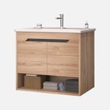 Bonitobagno Biana 80 cm Modül Ceviz Banyo Dolabı Alt