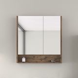 Bonitobagno BNT1001 Lidya Aynalı 73 cm Modül Ceviz Banyo Dolabı Üst
