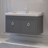 Bonitobagno Livorno 105 cm Antrasit Banyo Dolabı Alt Modül