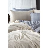 Bonjardin Home %100 Pamuklu Çift Taraflı Çift Kişilik Nevresim Takımı - 200 x 220 cm - Krem
