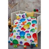 Bonjardin Home Bebek & Çocuk Nevresim Takımı 3D Dijital Baskı %100 Pamuklu - 100 x 150 cm - Koyu Sarı - Mor