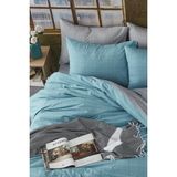 Bonjardin Home Tek Kişilik Çift Taraflı 160x220 cm Turkuaz Nevresim Takımı