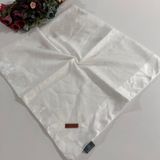 Bonjela Lento Eşarp Geometrik Desen Beyaz LNT0328