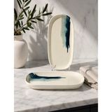 Bonna 2'li Blue Wave Hygge 18 cm Oval Servis Sos/meze/kahvaltı/reçel/aperatif - Çok Renkli