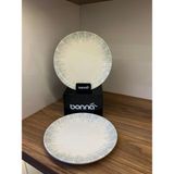 Bonna 2'li Iris Gourmet Düz Tabak 21 cm Pasta / Tatlı Tabağı / Meze / Appetizer Tabağı Yan Servis Tabağı