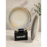 Bonna 2'li Knidos Gourmet Düz Tabak 25 cm Yemek / Servis / Sunum Tabağı - Çok Renkli