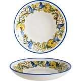 Bonna ABF-MWBLM28CK Albufera Mid White Bloom 28 cm Çukur Tabak 17 - 1,7 lt