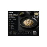 Bonna Cosmos Black Gourmet Düz Tabak, Siyah, Porselen, Pasta ve Servis için, 21 cm
