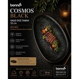 Bonna Cosmos Black Vago Düz Tabak 33CM - Koyu Lacivert
