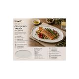Bonna Hygge Oval Servis Tabağı, Porselen, 34 cm, İç Mekan Kullanımı için | Kaliteli porselen malzeme.