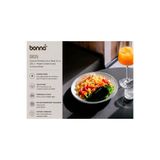 Bonna Iris Gourmet Porselen Çukur Tabak, Modern Desenli, 13 cm - Sosluk ve Sunum Kasesi, İç Mekan Kullanımı için
