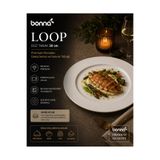 Bonna Loop Düz Tabak, Porselen, 30 cm, İç Mekan Servis ve Sunum | Kaliteli porselen malzeme.