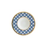 Bonna Lotus Banquet Çukur Tabak 28CM 400 cc - Beyaz - Mavi