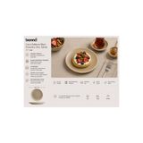 Bonna Luca Salmon Mat Porselen Düz Tabak, Kahvaltı ve Tatlı Servisi için, 17 cm