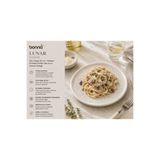 Bonna Lunar Hygge Beyaz Düz Tabak 22 cm - Porselen Pasta, Servis ve Sunum Tabağı, İç Mekan Kullanımı