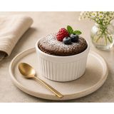 Bonna Optiva Rölyefli Porselen Sufle Kabı 210 Cc, 1 Parça, Fırın ve Mikrodalga Uyumlu Tatlı Ka - Çok Renkli - Standart