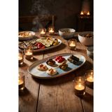 Bonna Porselen Bonna Fium Hygge Oval Servis Tabak 14 cm 2 li