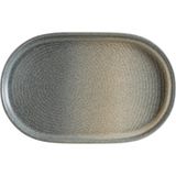 Bonna Porselen Bonna Hornfels Ripple Oval Tabak 15 cm 2 li - Oval Meze Tabağı - Mat Yeşil