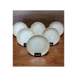 Bonna Porselen Patera Seri 6'lı Tatlı & Pasta Tabağı 19 cm Ptrgrm19dz