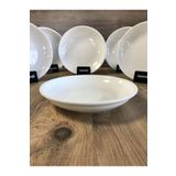 Bonna Porselen Premium Porcelain 6’lı Çukur Yemek Tabağı 20 cm