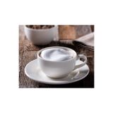 Bonna Porselen Rıta Cappuccino Fincan ve Tabak Takımı, 6 Kişilik, Krem
