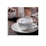 Bonna Porselen Rita Serisi 4 Parça Çay ve Cappuccino Fincan Takımı, 350 cc, Krem