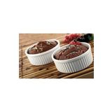Bonna Premium Porcelain 2’li Optiva Rölyefli Sufle Kabı 320 cc 10 cm