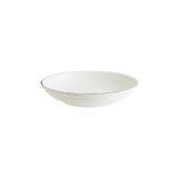 Bonna Retro Gourmet 12 Adet 15 cm 330 cc Kahverengi Kenar Çizgili Porselen Çukur Tabak