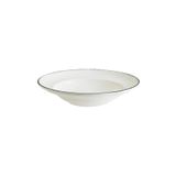 Bonna Retro Gourmet 6 Adet 24 cm 400 cc Siyah Kenar Çizgili Porselen Çukur Tabak