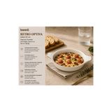 Bonna Retro Optiva Sahan, Porselen, Çift Kulplu, İç Mekan Kullanımı için, 20 cm