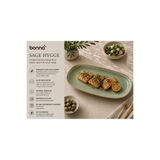 Bonna Sage Hygge Porselen Oval Servis Tabağı, 30 cm, İç Mekan Kullanımı | Kaliteli porselen malzeme.