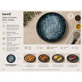 Bonna Sepia Gourmet Pizza Tabağı 32 cm - Koyu Lacivert