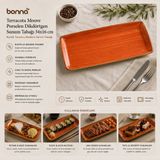 Bonna Terracota Moove Dikdörtgen Tabak 34*16 cm ATCMOV35DT - 34 x 16 cm