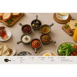 Bonnami 6 Adet Glorie Optiva Mini Sunum Tavası 6 cm Porselen Sosluk & Kahvaltılık Servis Tavası