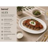 Bonnami Bonna Alex Porselen Iskender Servis Tabağı 29 cm - Büyük Boy Sunum ve Yemek Tabağı - 1 Adet Bonna Alex Porselen İskender Servis Tabağı 29 cm - Beyaz