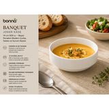 Bonnami Bonna Banquet Joker Kase 14 cm 500 cc - Beyaz Porselen Modern Çorba, Salata ve Sunum Kasesi - 1 Adet Bonna Banquet Joker Kase 14 cm 500 cc
