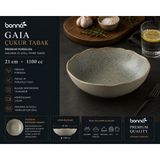 Bonnami Bonna Gaia Premium Porselen Çukur Tabak Makarna ve Soslu Yemek Tabağı 21 cm - 1 Adet Bonna Gaia Premium Porselen Çukur Tabak Makarna ve Soslu Yemek Tabağı 21 cm - Çok Renkli