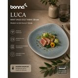 Bonnami Bonna Luca Mavi Vago Düz Tabak 33 cm - Modern ve Şık Sunum Tabağı