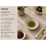 Bonnami Bonna Odette Olive Gourmet Porselen Mini Çukur Tabak 9 cm - Şık Sosluk ve Reçellik - Çok Renkli