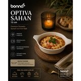 Bonnami Bonna Optiva Sahan 15 cm - Premium Porselen Sunum ve Fırın Kabı - 1 Adet Bonna Optiva Sahan 15 cm - Beyaz