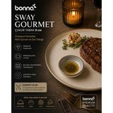 Bonnami Bonna Sway Gourmet Çukur Tabak 9 cm - Premium Porselen Mini Sunum ve Sos Tabağı - Çok Renkli - 1 Adet Bonna Sway Gourmet Çukur Tabak 9 cm