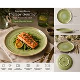 Bonnami Bonna Therapy Gourmet 21 cm Porselen Düz Tabak Yemek Servis Tabağı - 1 Adet Therapy Gourmet 21 cm - Yeşil