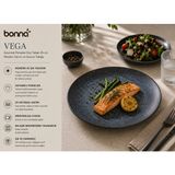 Bonnami Bonna Vega Gourmet Porselen Düz Tabak 25 cm - Modern Servis ve Sunum Tabağı - 1 Adet Bonna Vega Gourmet Porselen Düz Tabak 25 cm - Lacivert