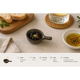 Bonnami Glorie Optiva Mini Sunum Tavası 6 cm Porselen Sosluk & Servis Tavası - 1 Adet Glorie Optiva Mini Sunum Tavası 6 cm - Koyu Yeşil