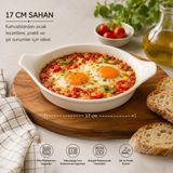 Bonnami Optiva Premium Porselen Sahan 17 cm - Şık Kırmızı Renkli Modern Kahvaltı ve Sunum Tabağı - 1 Adet Optiva Premium Porselen Sahan 17 cm - Beyaz