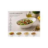 Bonnami Vanta Premium Porselen Kase 22 cm - Modern Beyaz Büyük Boy Salata, Meyve ve Sunum Kasesi