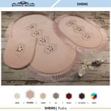 Bonny Home 3'lü Pudra Shems Dantelli ve Saçaklı Klozet ve Banyo Halısı